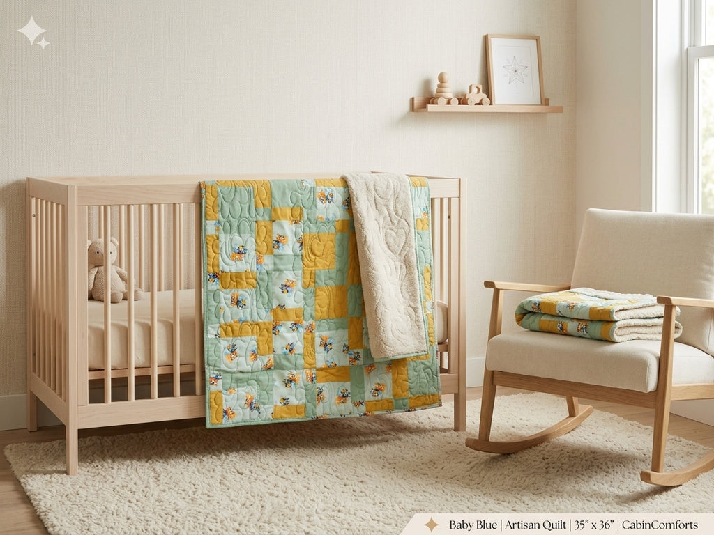 Baby Blue Artisan Quilt