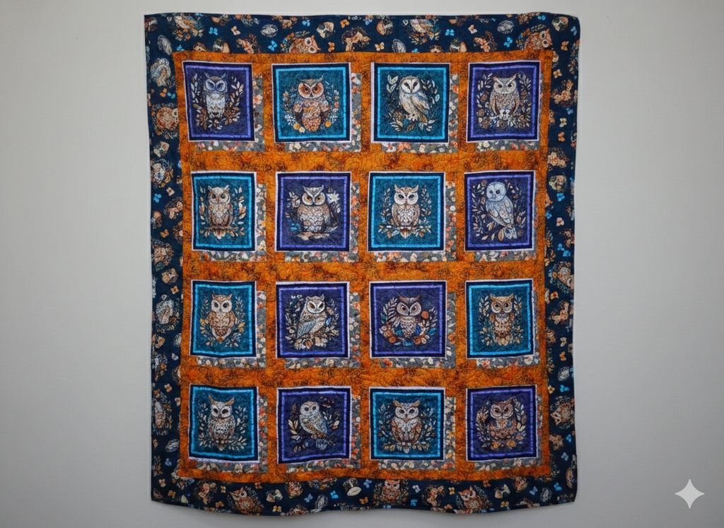 Wise Old Owl Quilt – 41" x 50"