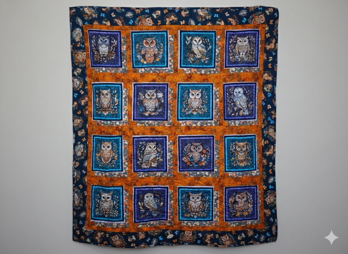 Wise Old Owl Quilt – 41" x 50"